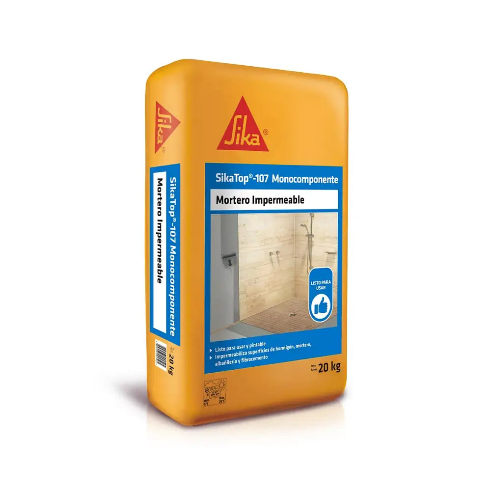 Mortero Impermeabilizante Cementicio SikaTop 107 – Saco 20 kg