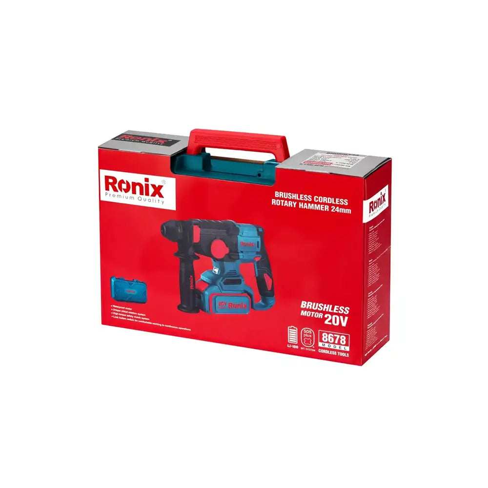 Rotomartillo Inalámbrico 8678 24mm 20V RONIX