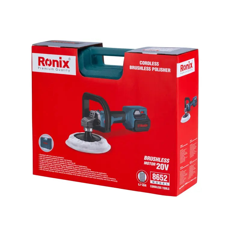 Pulidora Inalámbrica 8652 150mm 20V RONIX