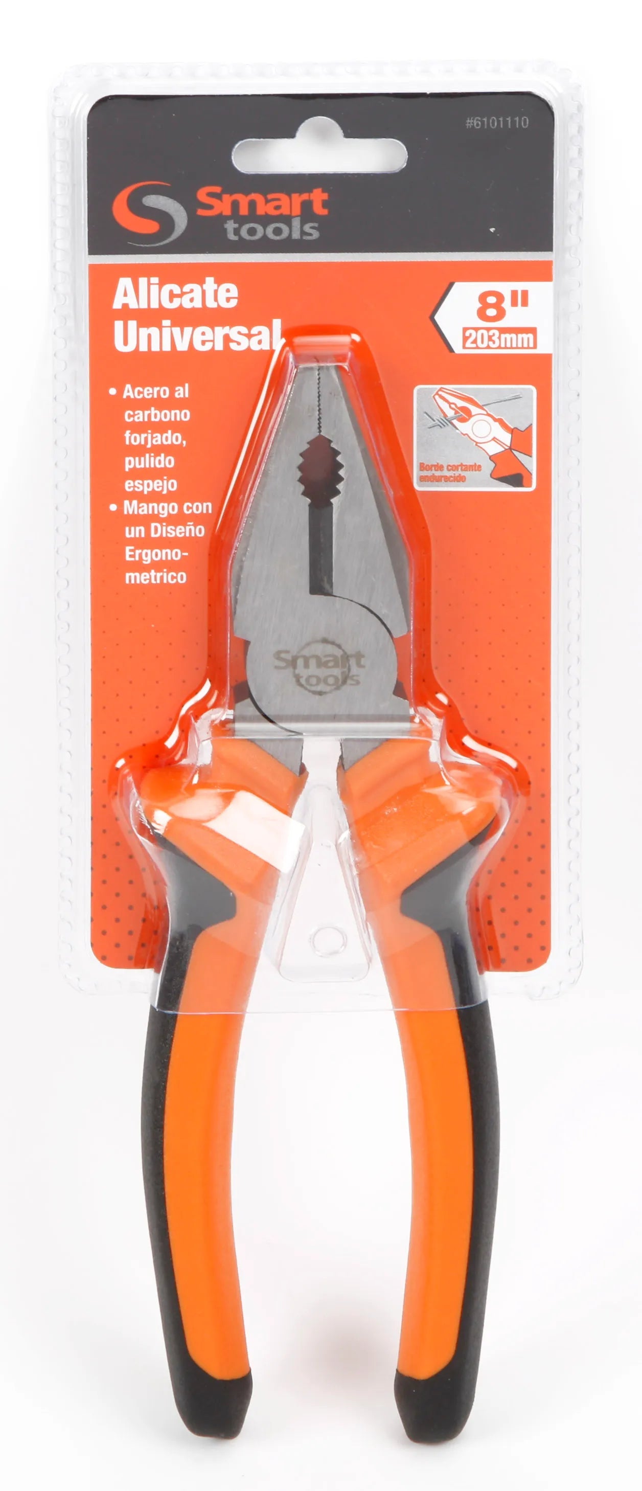 Alicate Universal 8" Acero al Carbono Smart Tools