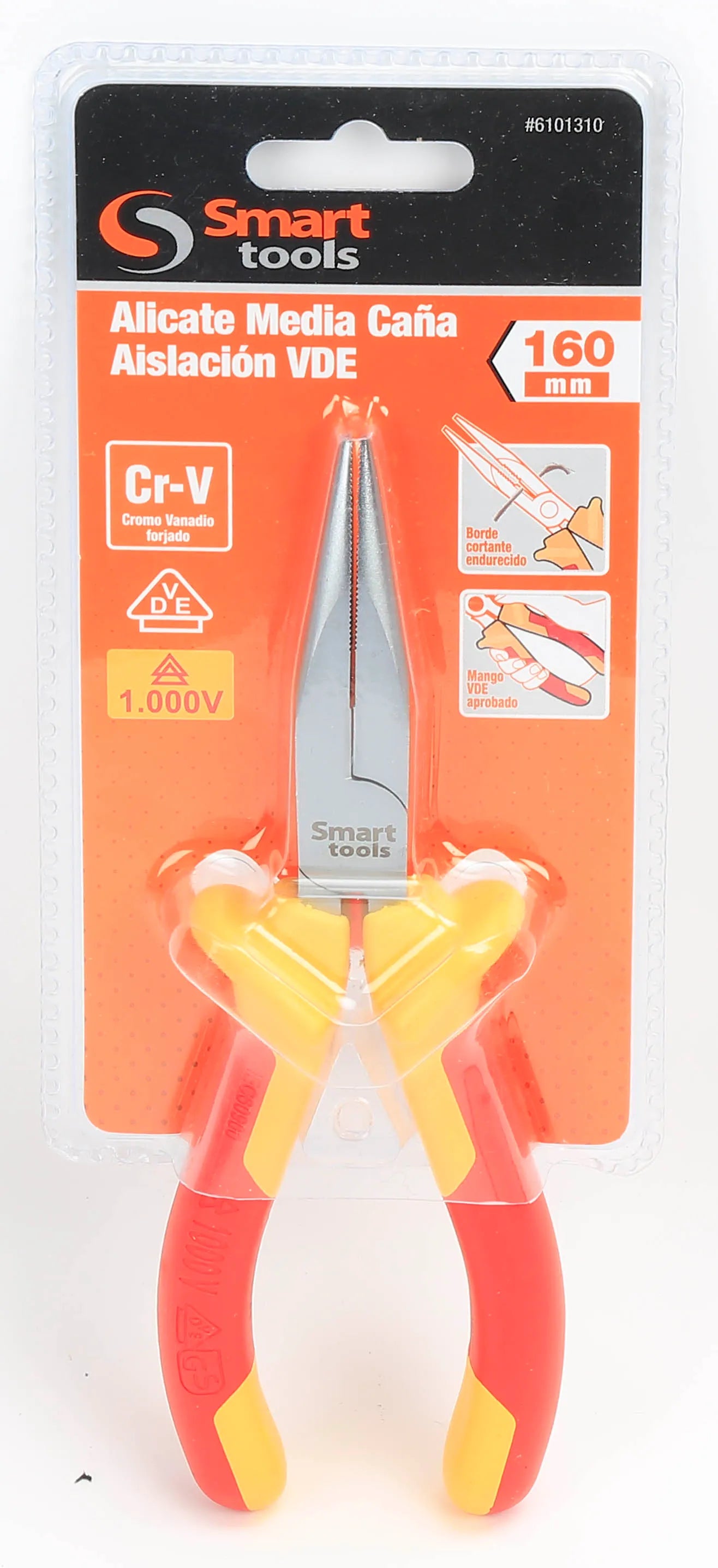 Alicate de Punta 6" Aislado 1000V Smart Tools
