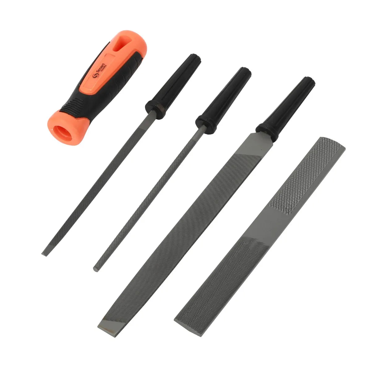 Juego 4 Limas con Mango para Madera y Metal Smart Tools