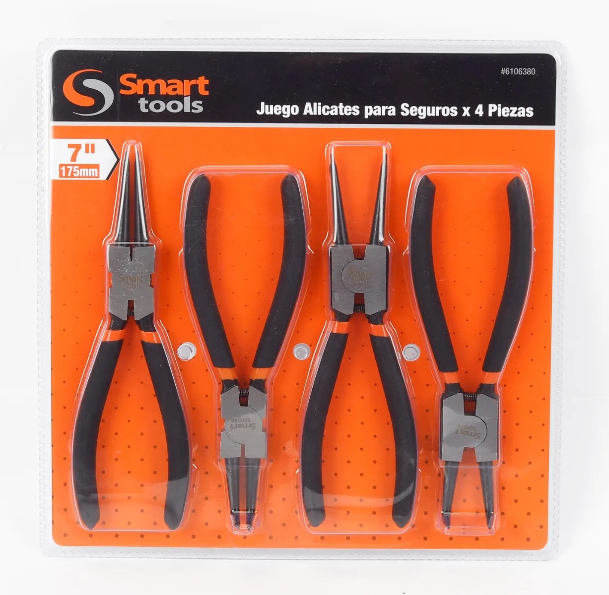 Juego Alicates para Seguros Seeger 7" EC ER IC IR