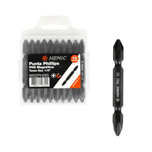 Puntas Atornillador Phillips PH2 HEMIC