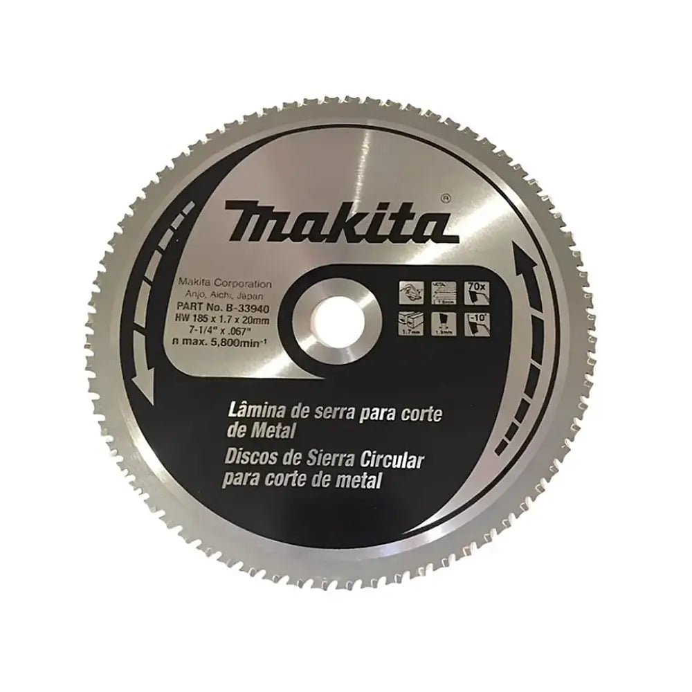 Disco 7 1/4" 70D Corte Metal B-33940 MAKITA