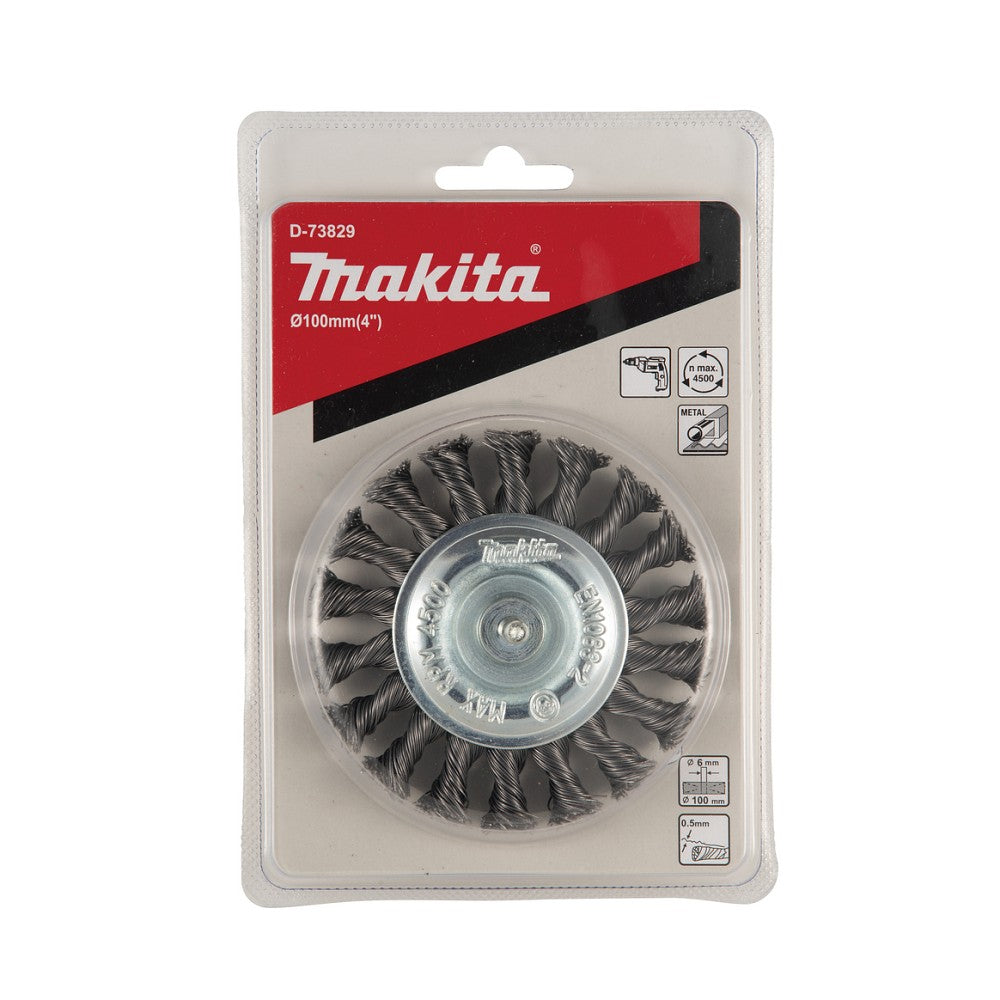 Grata Circular Acero Trenzado 100mm 1/4" MAKITA
