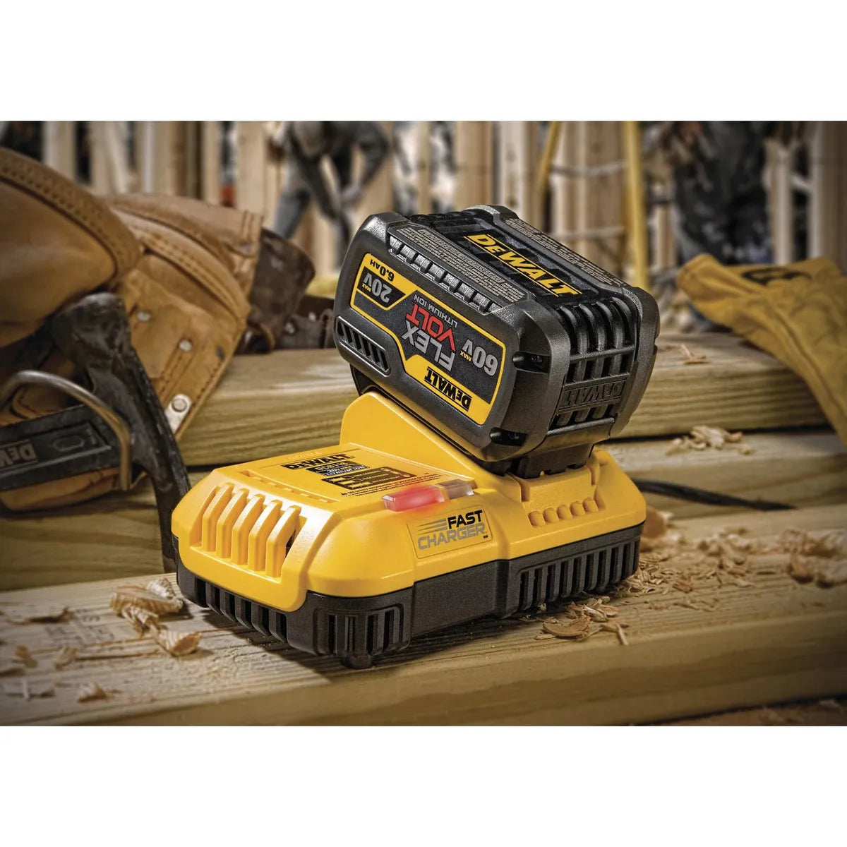Cargador Rápido FLEXVOLT 20V/60V MAX + 2 Baterías 20V/60V