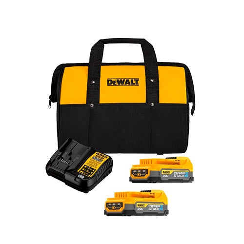 Kit 2 Baterías PowerStack 1,7Ah 20V MAX Compactas + Cargador + Bolso