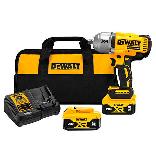 Kit Llave de Impacto Inalámbrica 1/2" 20V MAX – 2 Bat. 4Ah + Cargador