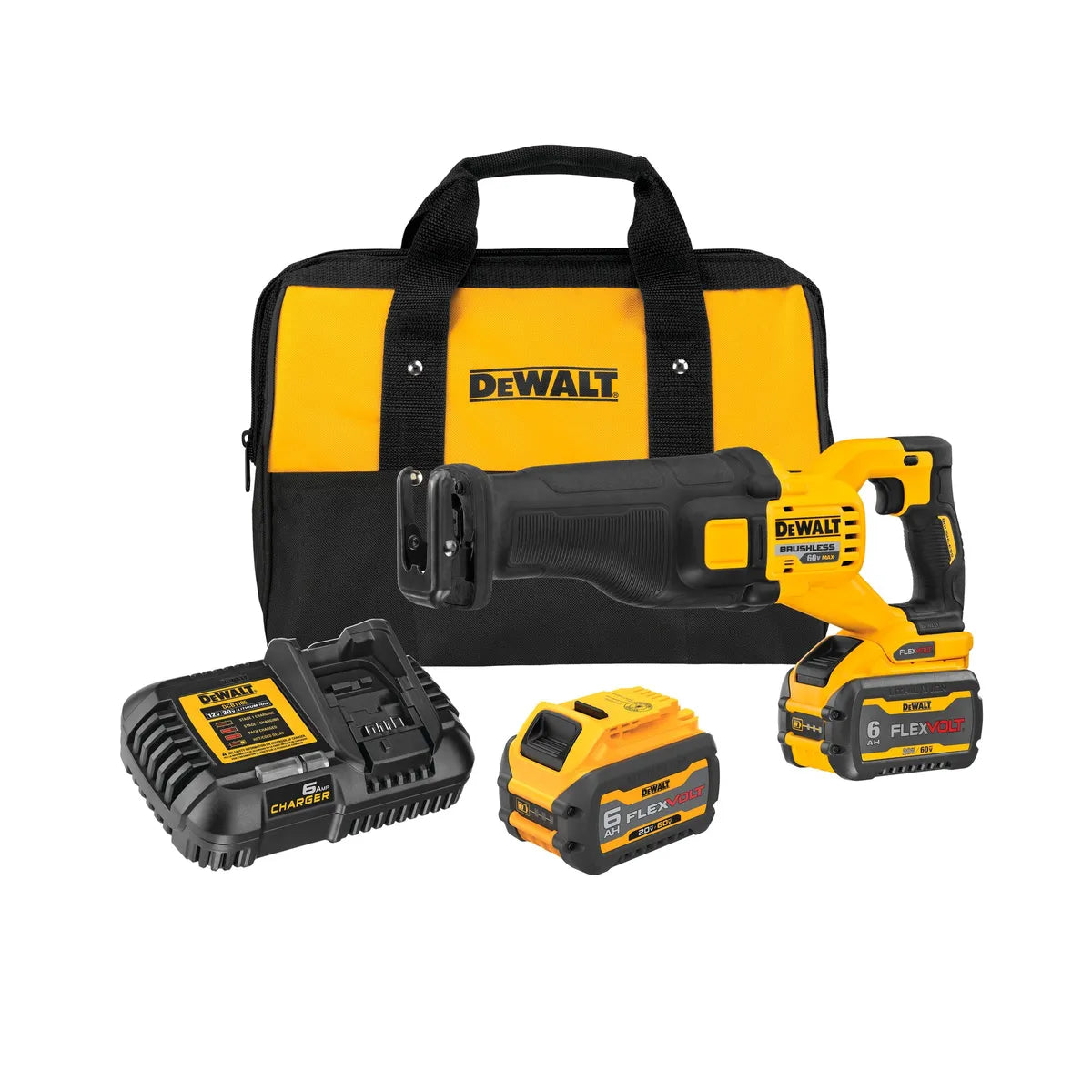 Kit de Sierra Sable Inalámbrica de 60V MAX DCS389T2-B2