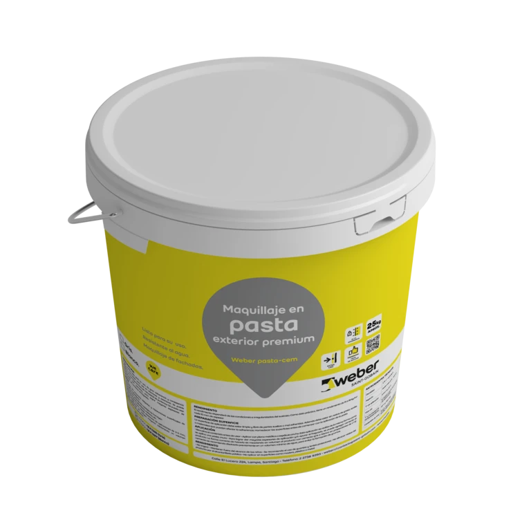Pasta-Cem gris Weber tineta 25kg maquillaje exterior