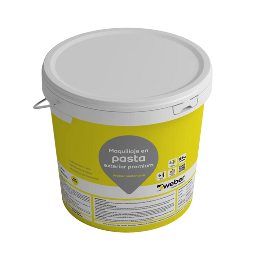 Pasta-Cem gris Weber tineta 25kg maquillaje exterior