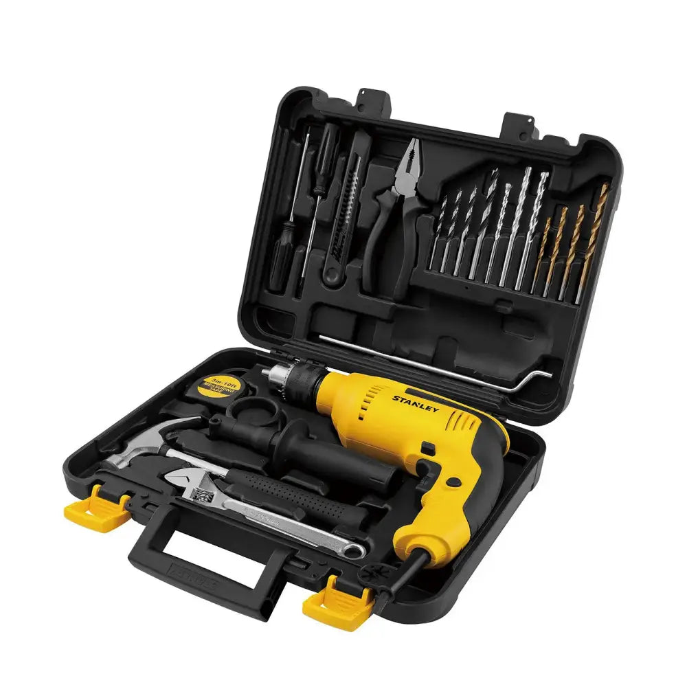 Taladro Percutor 700w + Set 18 Accesorios SDH700KV-B2C STANLEY