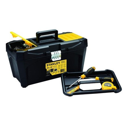 Caja de Herramientas Plástica 16" Broche Metálico Essential