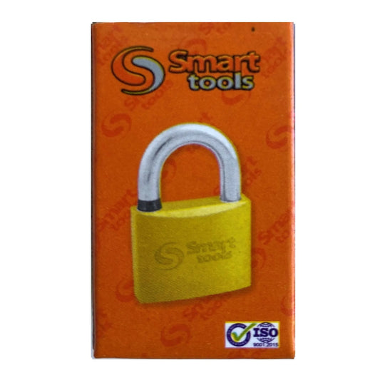 Candado Acero Bronceado 60 mm con 2 Llaves Smart Tools