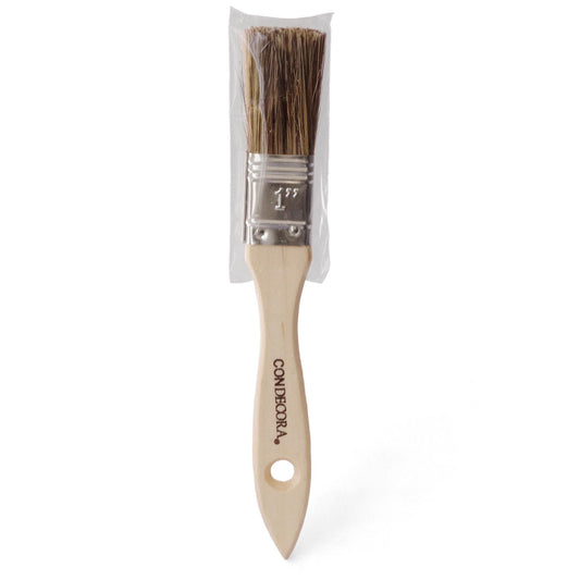 Brocha 1" Cerda Gris Mango Madera