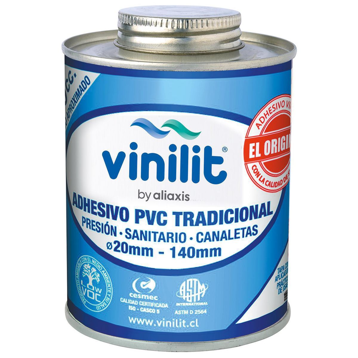 Adhesivo para PVC Vinilit tradicional pote 240cc